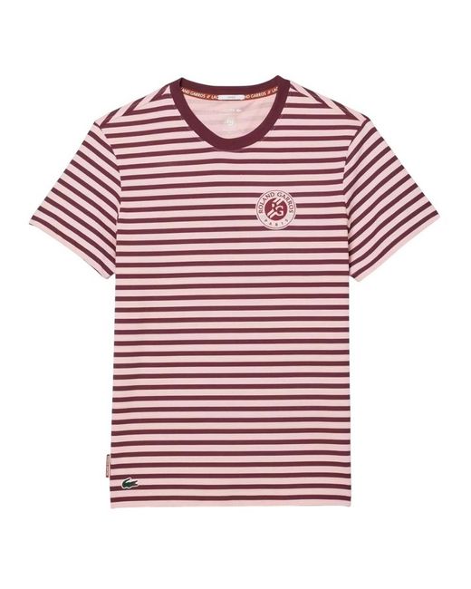 Lacoste "Roland Garros Edition" T-Shirt Extratrocken Für Herren/Damen in Red für Herren