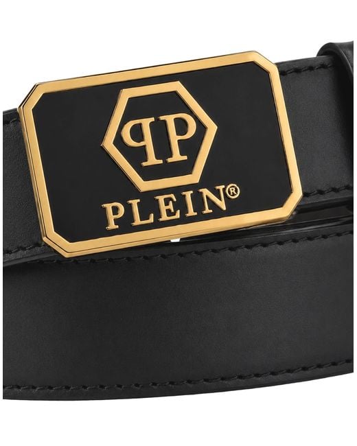 Philipp Plein Gürtel Hexagon in Black für Herren