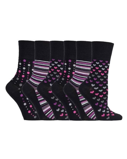 Gentle Grip Black Sock Shop