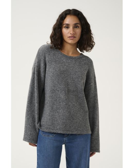 Kaffe Pullover Regular Fit Dark in het Blue