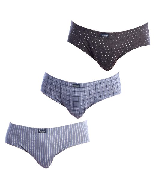 Abanderado Pack-3 Herren Slips Essential Prints A0080 in Blue für Herren