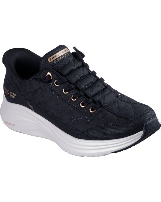 Skechers Blue Contour Foam Golden Hour Textile /Rose Trainers