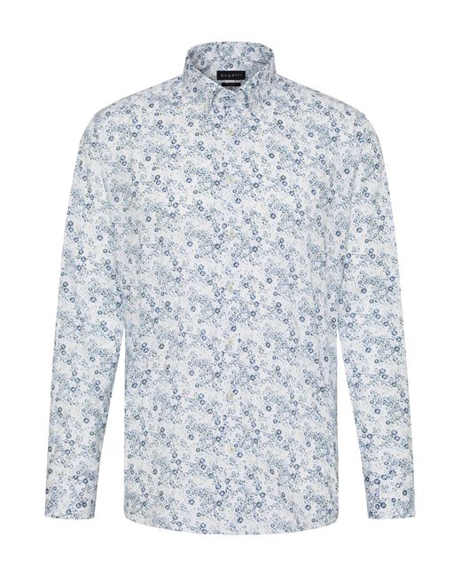 Bugatti Herren Casual Overhemd Met Bloemenprint in het Blue voor heren