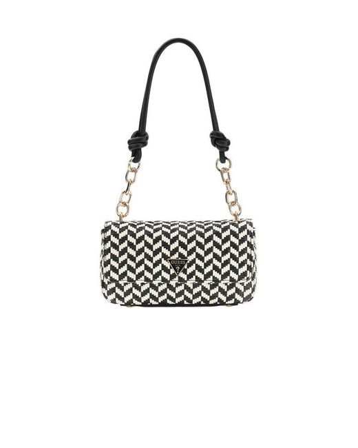 Guess White Schultertasche Multi
