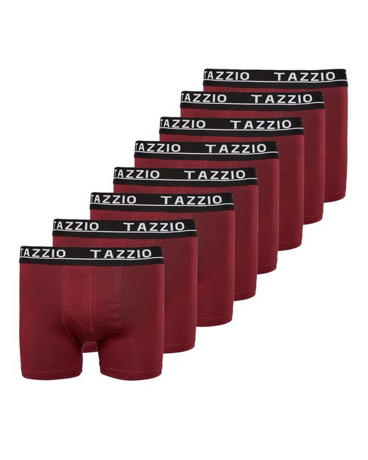 Tazzio Herren Boxershorts 8Er Pack in Red für Herren