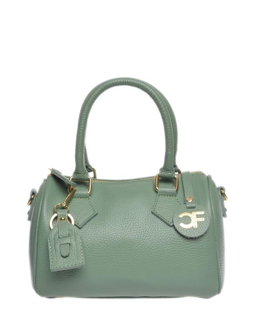 Carla Ferreri Green Rindsledertasche