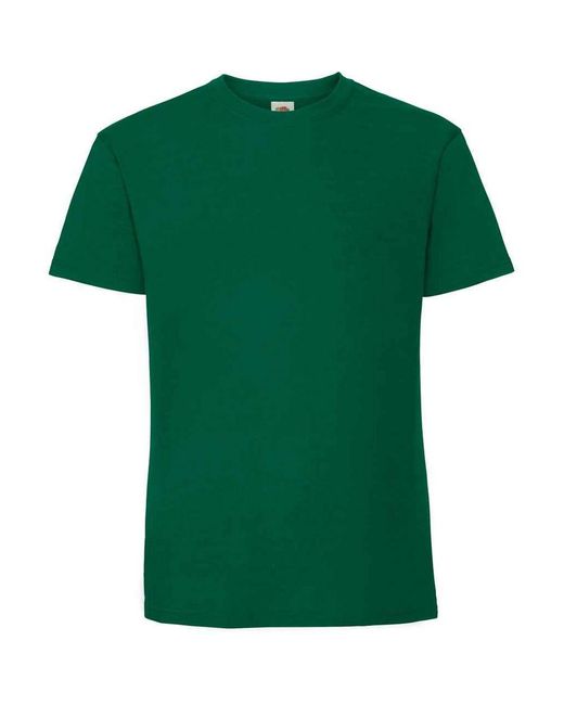 Fruit Of The Loom Ringgesponnen Premium T-shirt (college Groen) in het Green voor heren