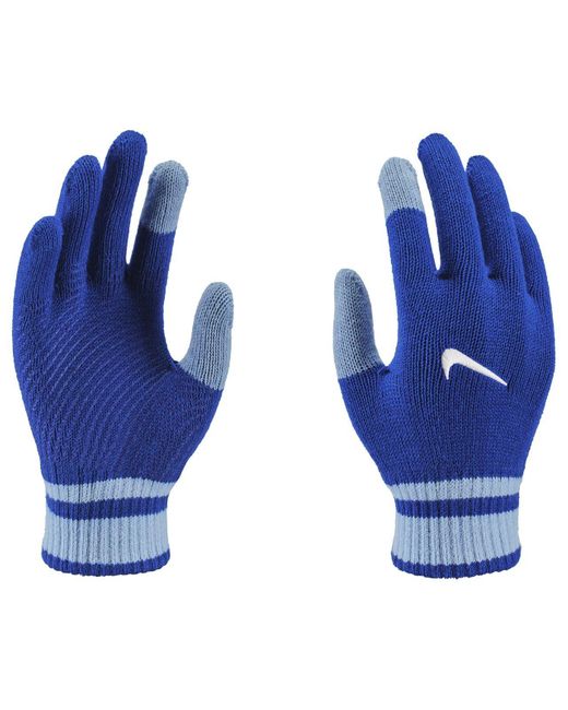 Nike Blue Y Gripped Knitted Gloves