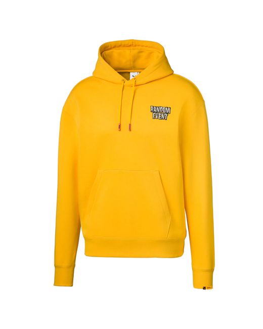 PUMA Yellow X Randomevent Logo Lemon Jumper for men