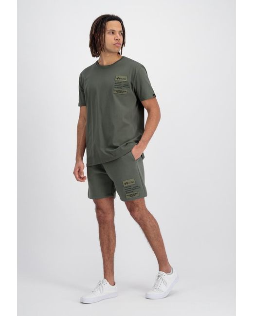 Alpha Industries Patch Loose Fit Short in het Gray voor heren