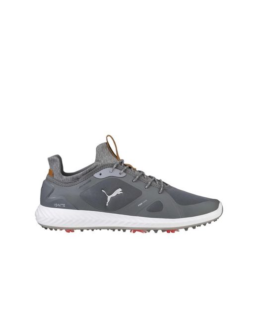 PUMA Gray Power Adapt Golf Lace-Up Synthetic Trainers 189891 03 for men