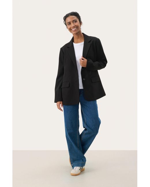 Part Two Blazer Narapw Regular Fit in het Blue
