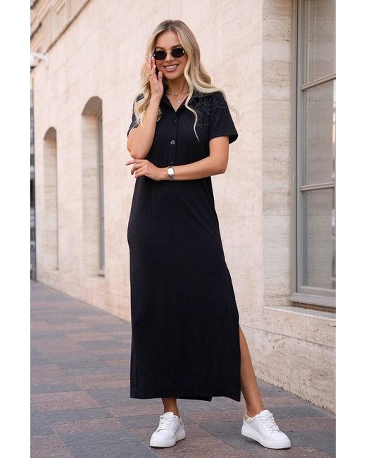 Issa Plus Black Day Damen Gewebtes Kleid