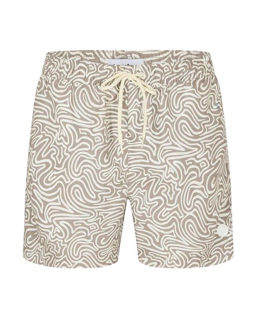 Threadbare Abstracte Zwemshorts in het Natural voor heren
