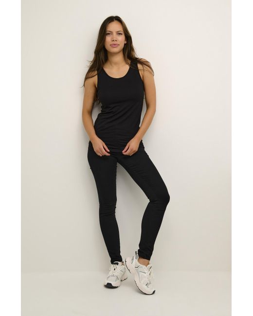 Kaffe Jersey Top Regular Fit Black