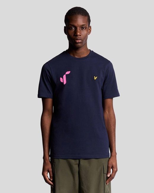 Lyle & Scott MARTIN TEE - Sport T-Shirt - Z Dark Navy/dunkelblau