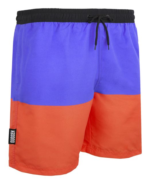 GUGGEN Mountain Herren Badehose Mit Muster Lila in Blue für Herren