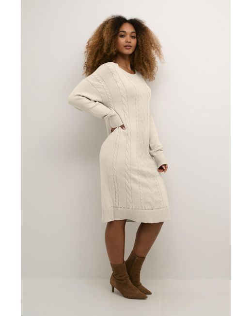 Cream Jurk Crdela Jurk Loose Fit in het Natural