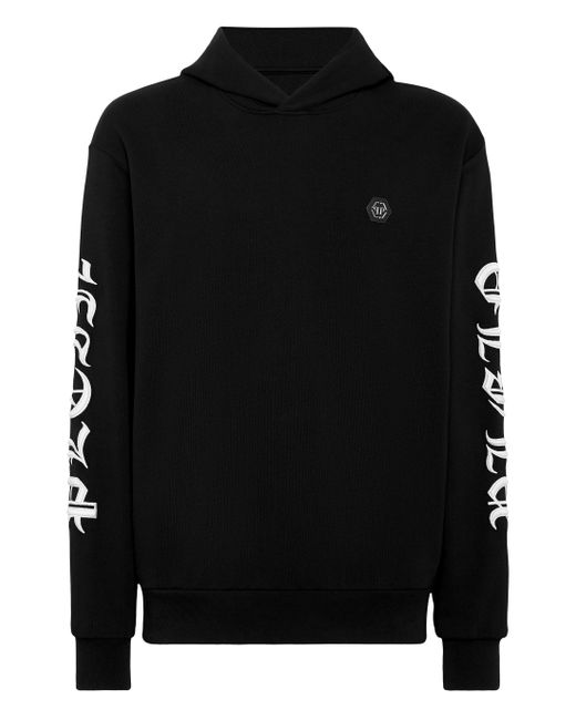 Philipp Plein Sweatshirt Met Capuchon Gothic Plein in het Black voor heren