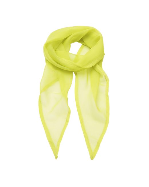 PREMIER Yellow Ladies/ Work Chiffon Formal Scarf (Lime)
