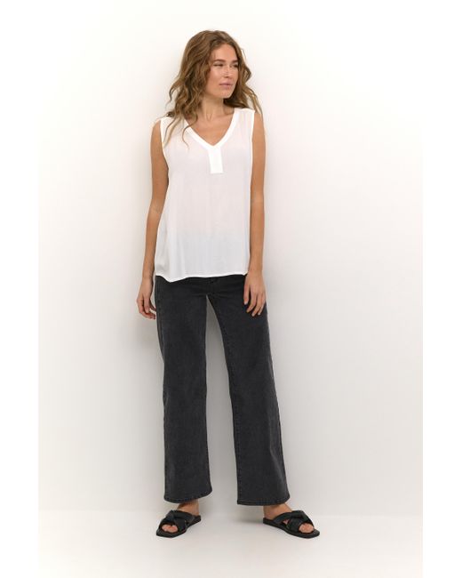 Kaffe Top Regular Fit Optical White