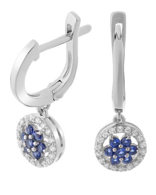 Orphelia White 'Erina' 925 Sterling Drop Earrings