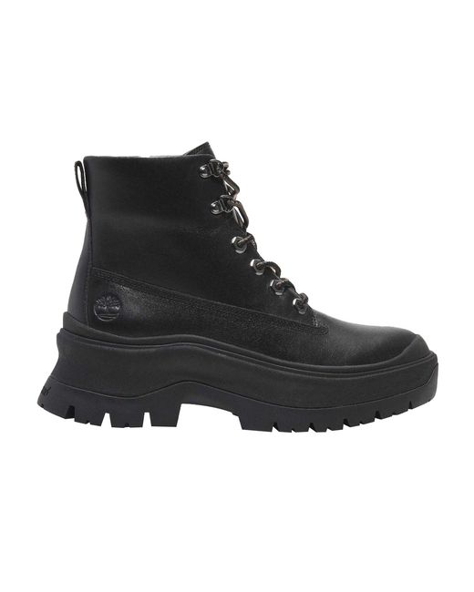 Timberland Roxie Lane Full Grain Leather Mid Laarzen in het Black