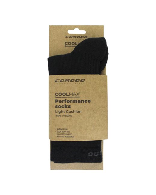 Comodo Performance Coolmax Sokken in het Black voor heren