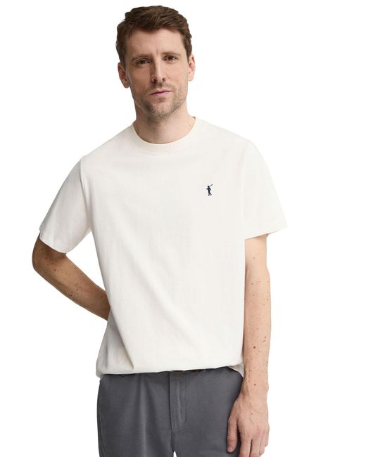 POLO CLUB White Short Sleeve Crew Neck T-Shirt for men