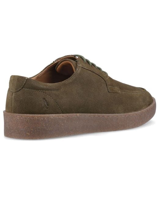 Hush Puppies Brown Rafael Suede Lace-Up Shoes for men