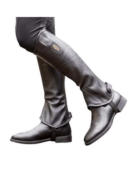 Brogini Purple Adult Vicenza Leather Tall Gaiters