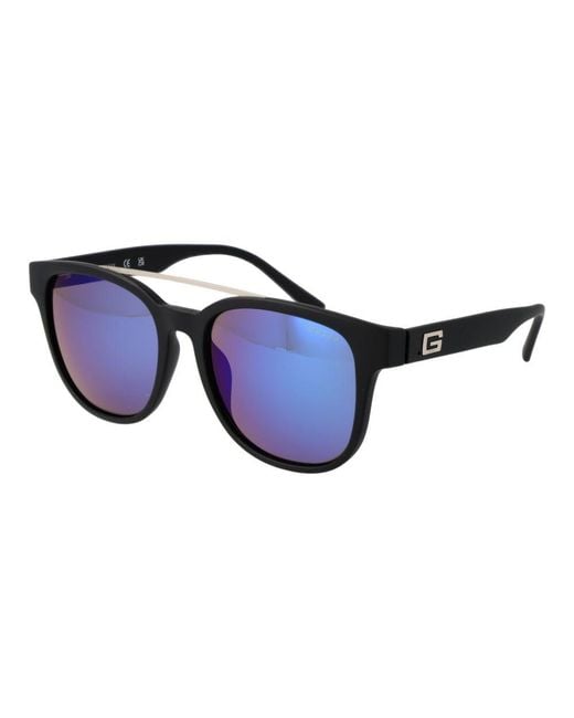 Guess Blue Plastic Sunglasses for men