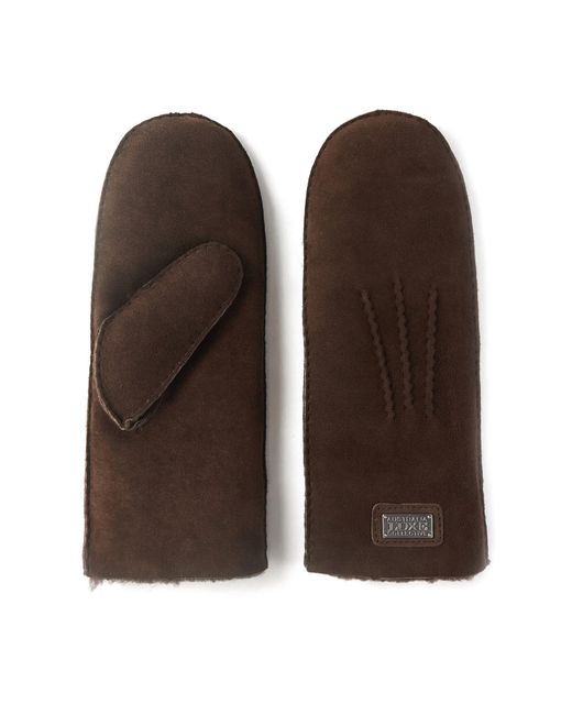 Australia Luxe Brown Mitts Suede Beva Gloves