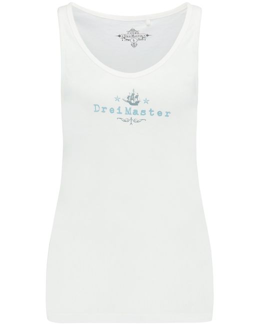 Dreimaster Top Wolwit in het White