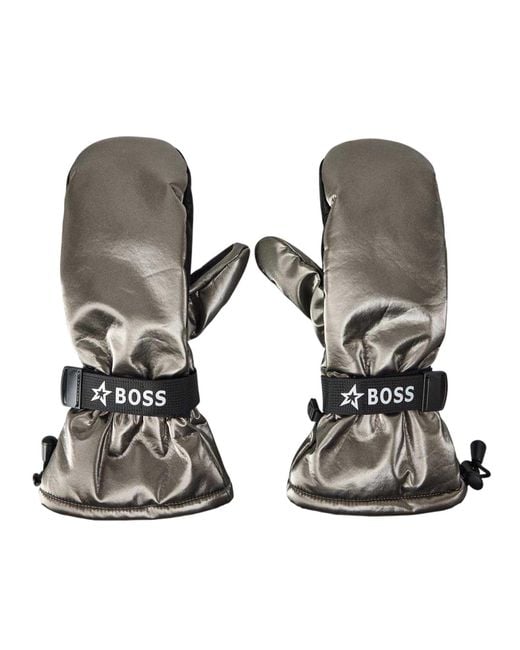 Boss Gray Adult Metallic Ski Mittens