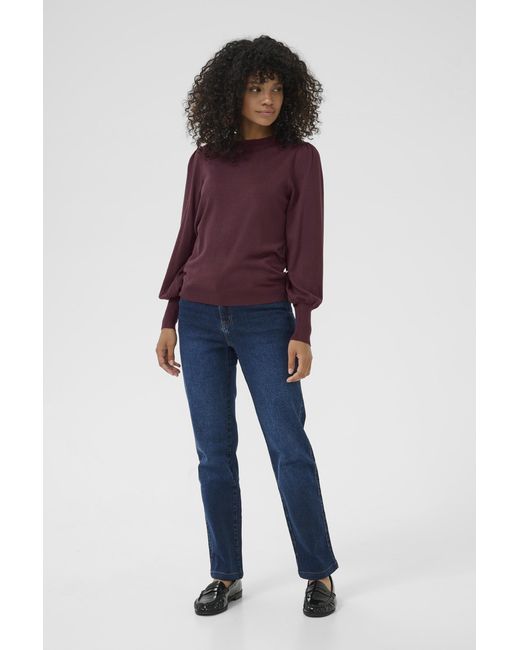 Kaffe Purple Strickpullover Kalizza Regular Fit