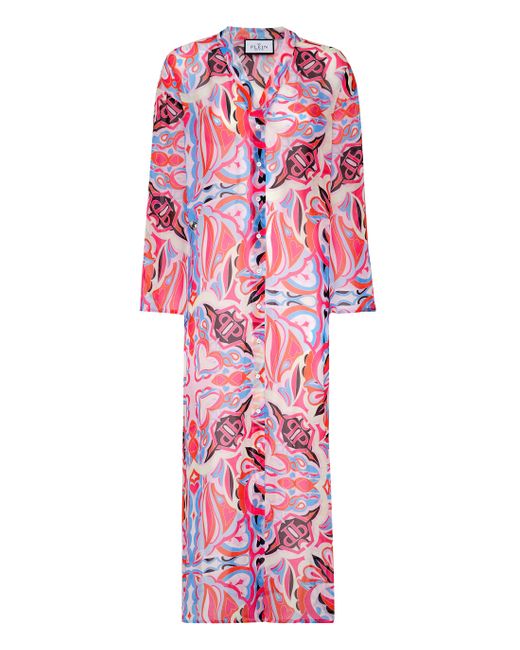 Philipp Plein Red Kaftan