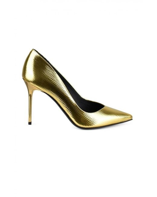 Balmain Metallic Hohe Schuhe