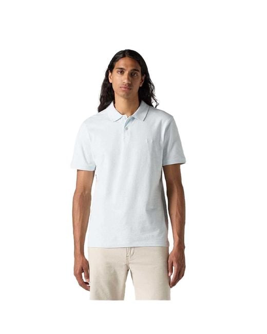 Levi's "Housemark" Poloshirt Für Herren, Schmal (Hellblau) in White für Herren