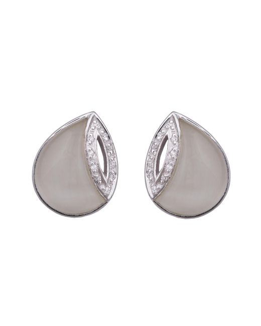 Orphelia Metallic 925 Sterling Stud Earrings