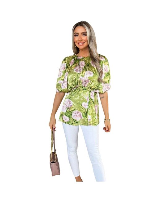 AX Paris Polyester Batwing Top in het Green