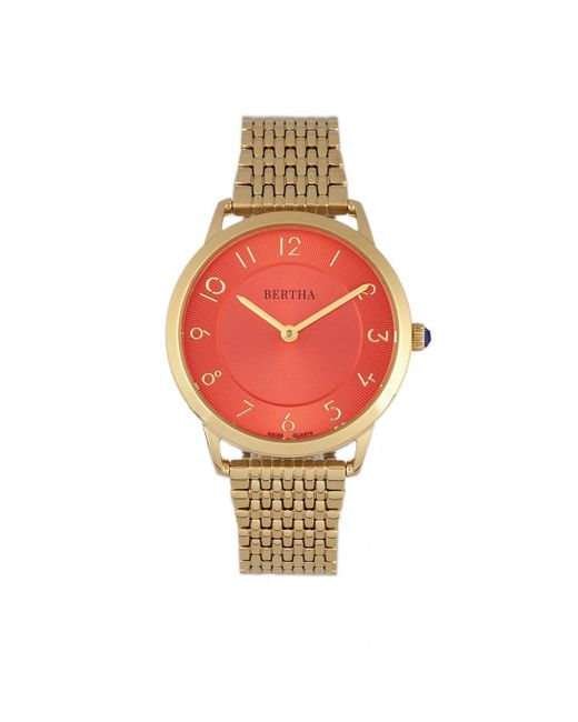 Bertha Pink Abby Swiss Bracelet Watch