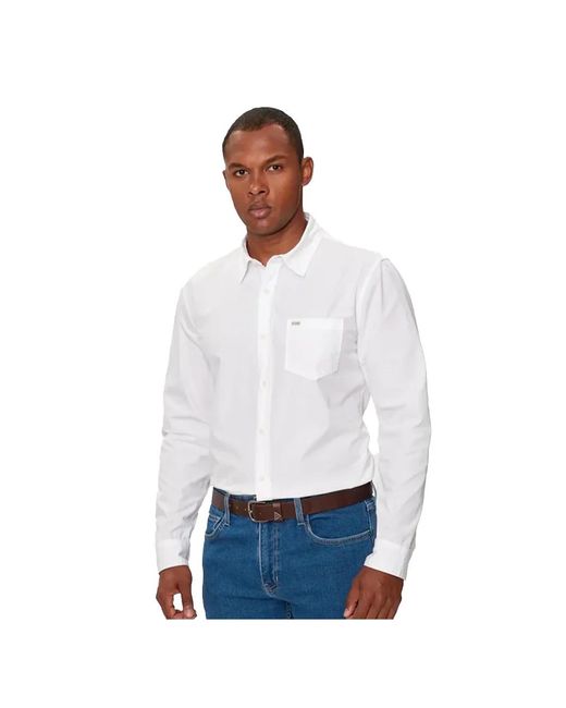 Guess G Classic Overhemd in het White voor heren