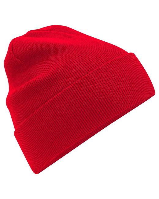 BEECHFIELD® Red "Original" Mütze Mit Bündchen