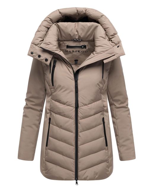 Marikoo Winterjas Tivaa Xvi Met Softshell & Afneembare Capuchon in het Natural
