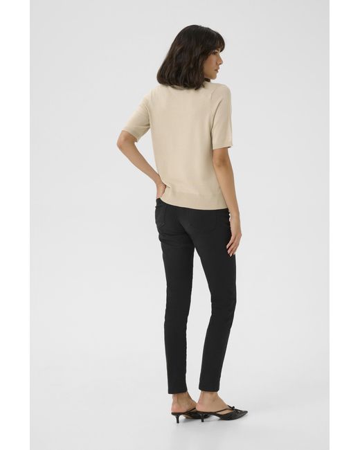 Kaffe Natural Strickpullover Regular Fit Cream