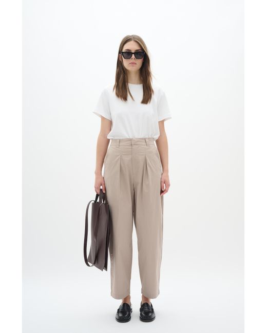 Inwear White Casual Hose Gerade Passform Clay