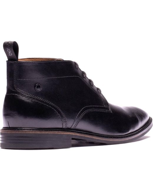 Base London Blue Belgrave Leather Ankle Boots for men