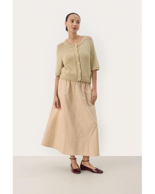 Part Two Natural Strickjacke Gerade Passform