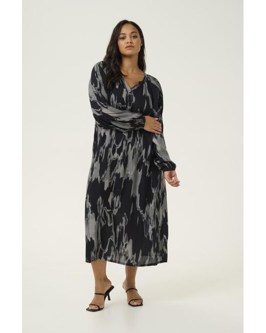 Kaffe Multicolor Kleid Loose Fit/ Graphic Print
